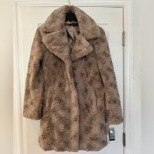Kenneth Cole Faux Fur Coat
